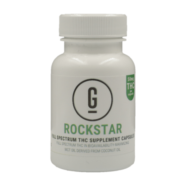 GRASS – THC Capsules – Rockstar – 50mg | Coast to Coast Medicinals Canada