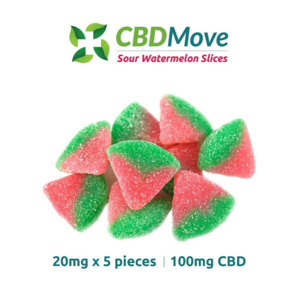 CBD Move – CBD Gummies – Watermelon – 100mg CBD | Coast to Coast Medicinals Canada