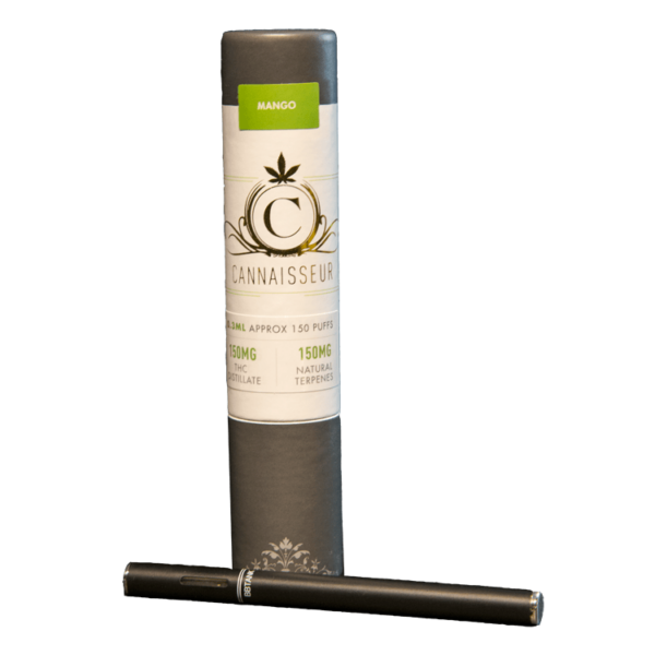 Cannaisseur – Disposable THC Distillate Pen – Mango 0.3ml | Coast to Coast Medicinals Canada