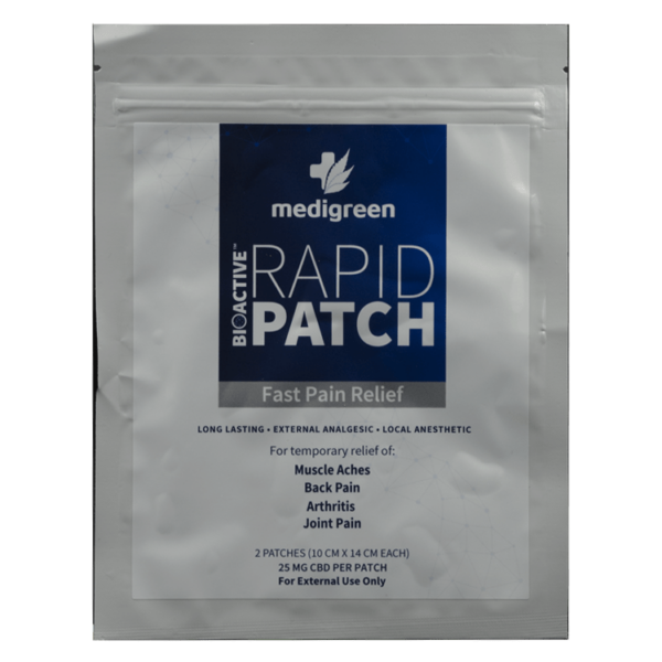 Medigreen Rapid CBD Patch – Fast Pain Relief | Coast to Coast Medicinals Canada