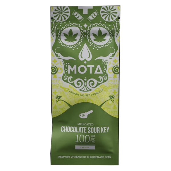 MOTA Edibles – Chocolate Sour Key – 100mg THC | Coast to Coast Medicinals Canada