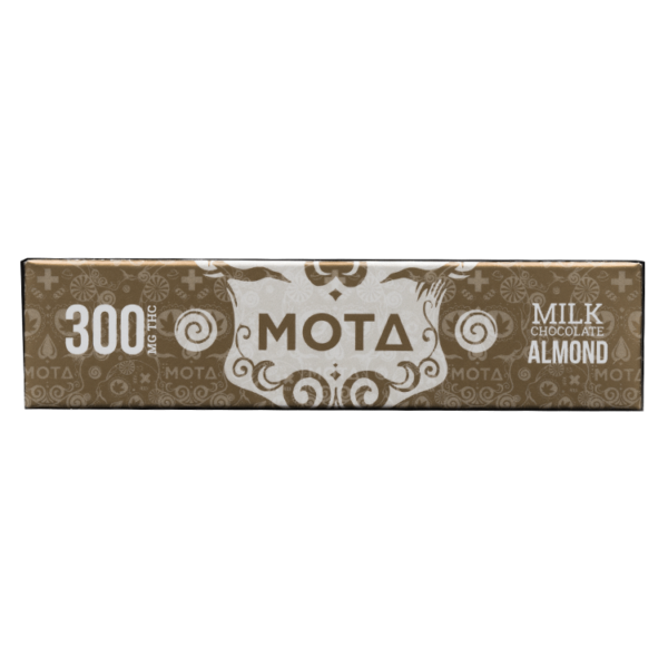 MOTA Edibles – Milk Chocolate Almond Bar – 300mg THC | Coast to Coast Medicinals Canada