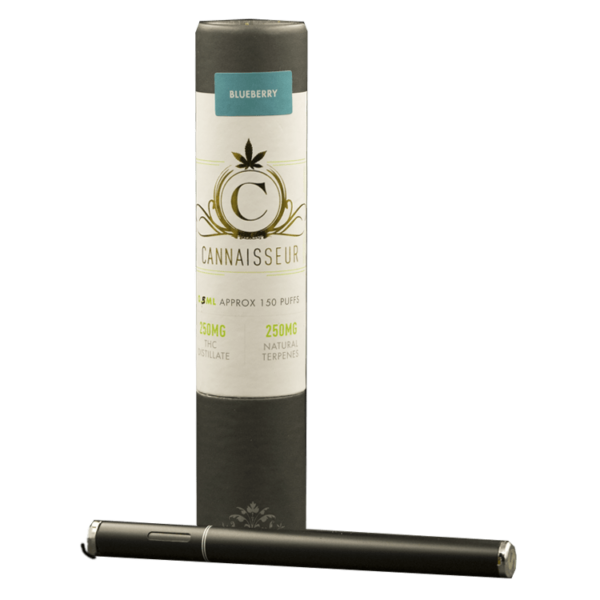 Cannaisseur – Disposable THC Distillate Pen – Blueberry 0.5ml | Coast to Coast Medicinals Canada