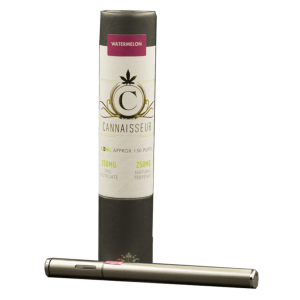 Cannaisseur – Disposable THC Distillate Pen – Watermelon 0.3ml | Coast to Coast Medicinals Canada