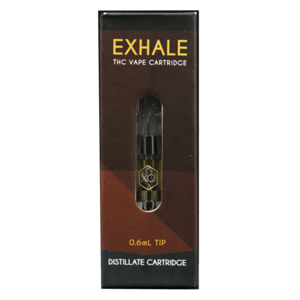 XO Exhale – THC Distillate Refill Cartridge – Banana Kush 0.6ml | Coast to Coast Medicinals Canada