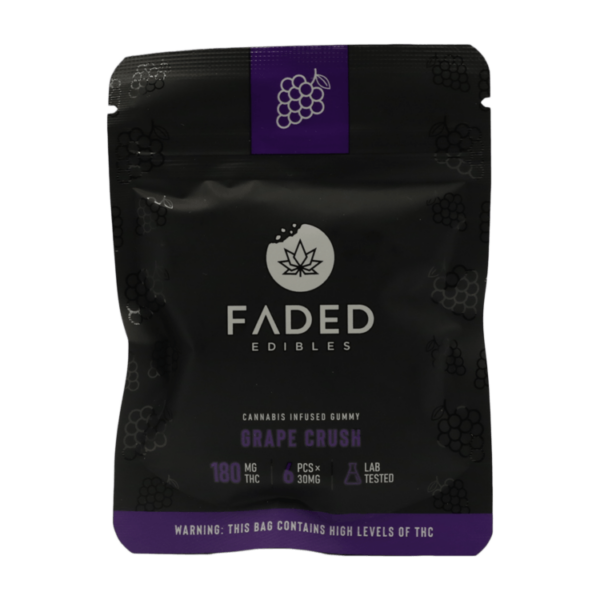 Faded Edibles – Grape Crush – 180mg | Coast to Coast Medicinals Canada