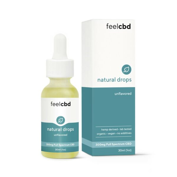 FeelCBD – Natural Drops – CBD Tincture 300mg | Coast to Coast Medicinals Canada