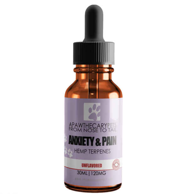 Apawthecary Pets – Anxiety & Pain Tincture – Unflavoured 120mg | Coast to Coast Medicinals Canada