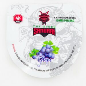 The Green Samurai – Grape Gummies – 150mg | Coast to Coast Medicinals Canada