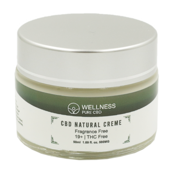 Wellness Pure CBD – Natural Creme – 500mg | Coast to Coast Medicinals Canada