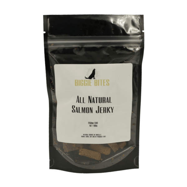 Biggie Bites – All Natural Salmon Jerky – 250mg CBD | Coast to Coast Medicinals Canada