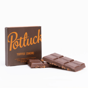 Potluck – Infused Chocolate – Toffee (Skor) – 300mg THC | Coast to Coast Medicinals Canada