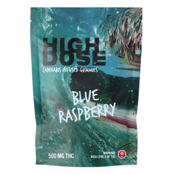 High Dose – cannabis Infused Gummies – Blue Raspberry – 1000mg/1500mg | Coast to Coast Medicinals Canada