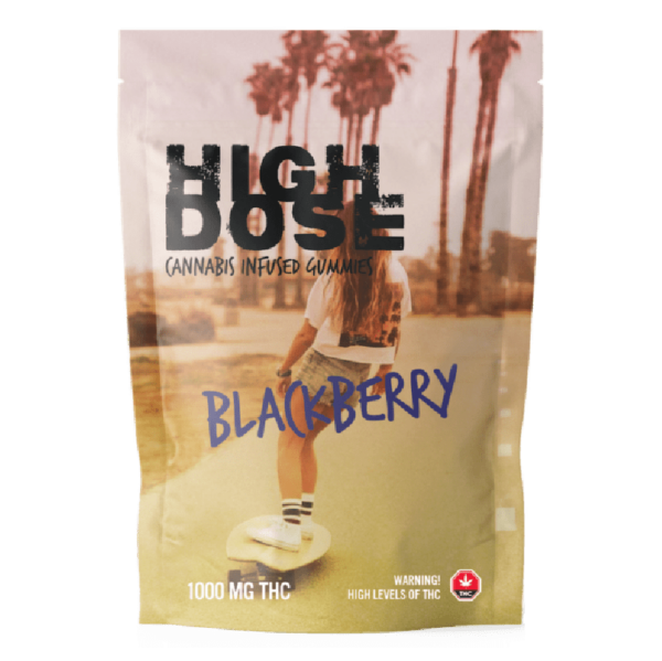 High Dose – cannabis Infused Gummies – Blackberry – 1000mg/1500mg | Coast to Coast Medicinals Canada