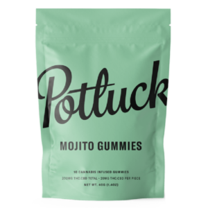 Potluck Extracts – Mojito Gummies (1:1) – 100mg THC / 100mg CBD | Coast to Coast Medicinals Canada