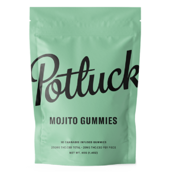 Potluck Extracts – Mojito Gummies (1:1) – 100mg THC / 100mg CBD | Coast to Coast Medicinals Canada