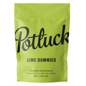 Potluck Extracts – Lime Gummies (CBD) – 200mg | Coast to Coast Medicinals Canada