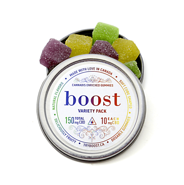 Boost – CBD Variety Pack Gummies – 150mg | Coast to Coast Medicinals Canada