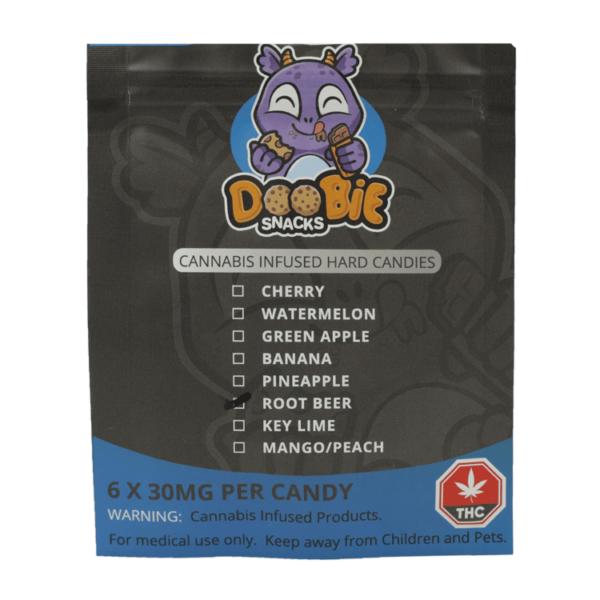 Doobie Snacks – Hard Candies – 180mg THC | Coast to Coast Medicinals Canada