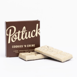 Potluck – Infused Chocolate – Cookies & Cream – 300mg THC | Coast to Coast Medicinals Canada