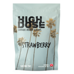 High Dose – cannabis Infused Gummies – Strawberry – 500mg/1000mg | Coast to Coast Medicinals Canada