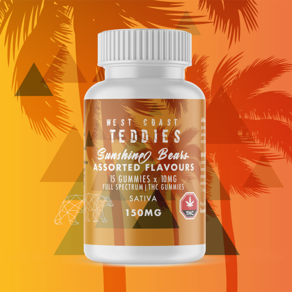 West Coast Teddies – Sunshine Bears – Sativa (150mg) | Coast to Coast Medicinals Canada